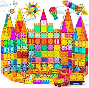 100PCS 3D Building Blocks, Magnets Building Set for Kids, Construction Stacking Toys, Magnets Toy Gift for Toddlers, Boys and Girls